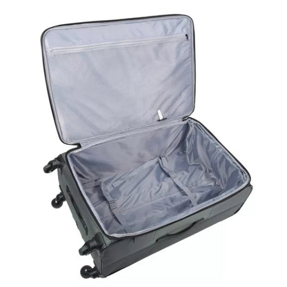 (New) Skyline Large Checked Spinner Wheels Suitcase