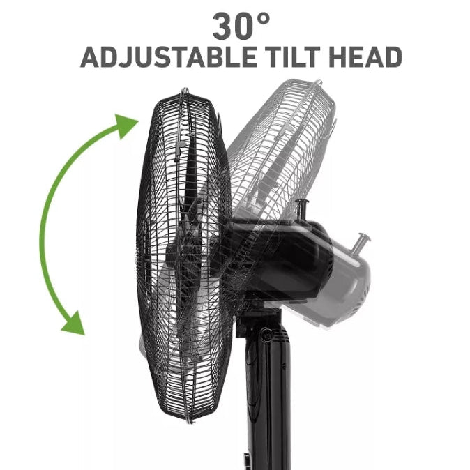 (New) Holmes 16" Blade Breeze Manual Stand Oscillating Fan