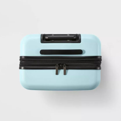 (New) Hardside Medium Checked Spinner Wheels Suitcase - Open Story