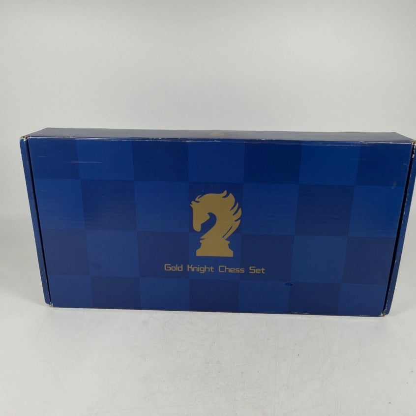 Gold Knight Chess Set