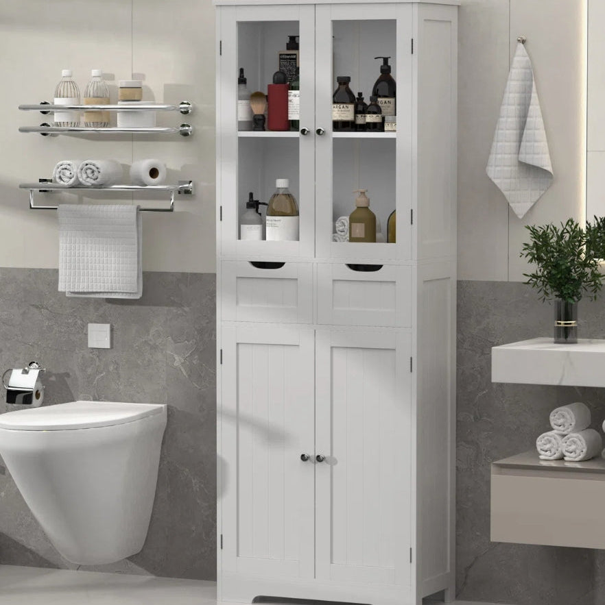 White Cabinet Storage Cabinet