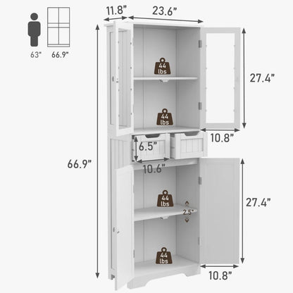 White Cabinet Storage Cabinet