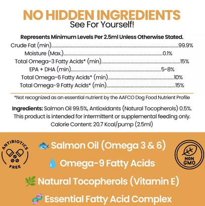 (New) Chew + Heal Norwegian Salmon Oil for Dogs