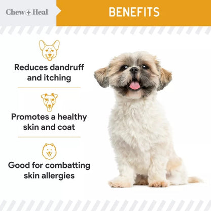 (New) Chew + Heal Norwegian Salmon Oil for Dogs