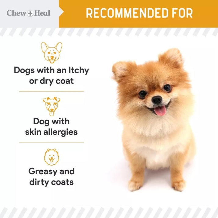 (New) Chew + Heal Norwegian Salmon Oil for Dogs