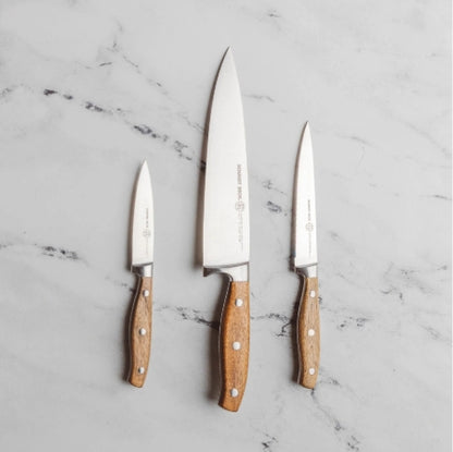 (New) Forged Acacia, 3-Piece Knife Set