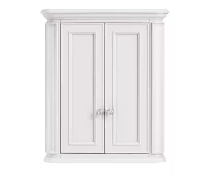 (New) White Soft Close Bathroom Wall Cabinet