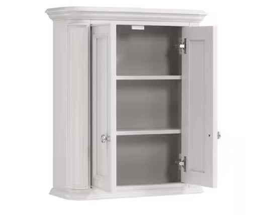 (New) White Soft Close Bathroom Wall Cabinet