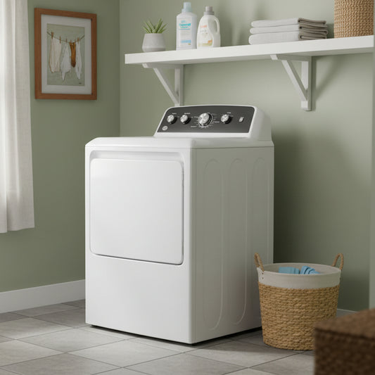 GE 7.2-cu ft Vented Electric Dryer (White)