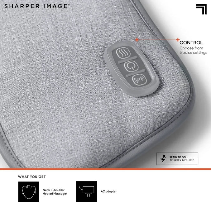 Sharper Image Heated Neck and Shoulder Massager Wrap