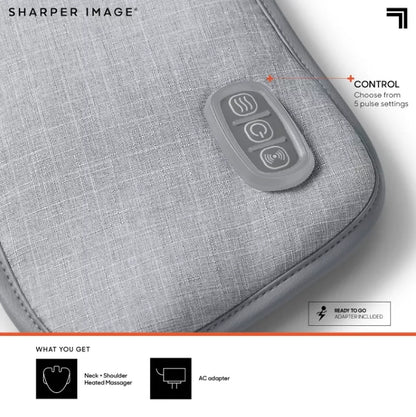 Sharper Image Heated Neck and Shoulder Massager Wrap