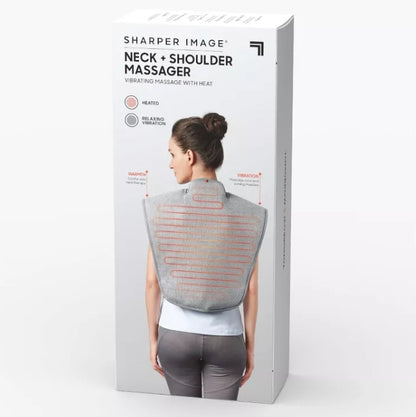 Sharper Image Heated Neck and Shoulder Massager Wrap
