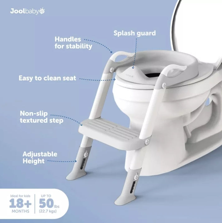 Jool Baby On My Own Potty Ladder - Gray