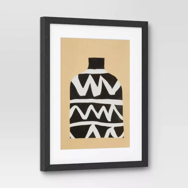 (Set of 2) 16" x 20" Vase Set I and II Framed Decorative Wall Art Set