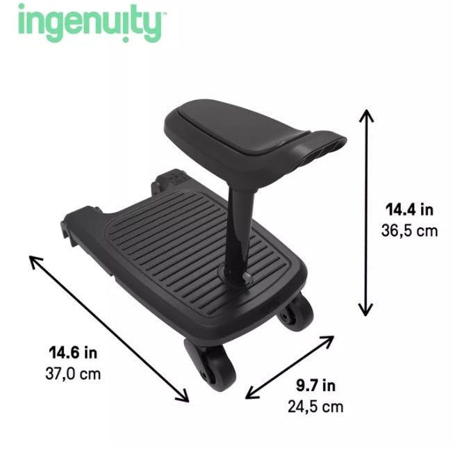 Ingenuity Foldaway Ride-On Board Add-On Seat and Platform