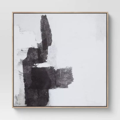 (Set of 2) 24" x 24" Framed Canvas Black - Threshold™