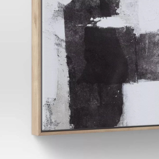 (Set of 2) 24" x 24" Framed Canvas Black - Threshold™