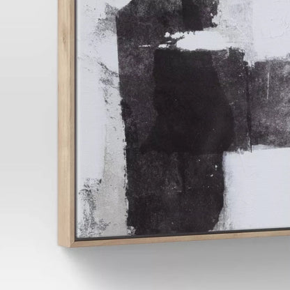 (Set of 2) 24" x 24" Framed Canvas Black - Threshold™