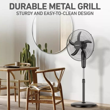 (New) Holmes 18" Digital Oscillating 3 Speed Stand Fan with Remote Control Black