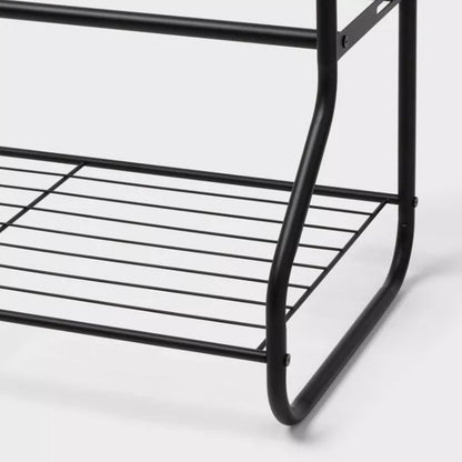 (New) 4-Tier Shoe Rack with Basket - Brightroom