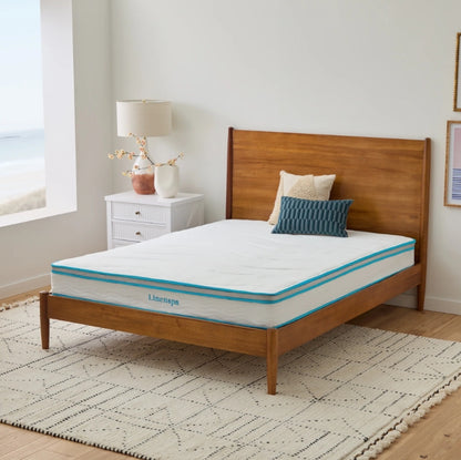 (New) Linenspa 8 Inch Hybrid Mattress - Twin - Bed in a Box