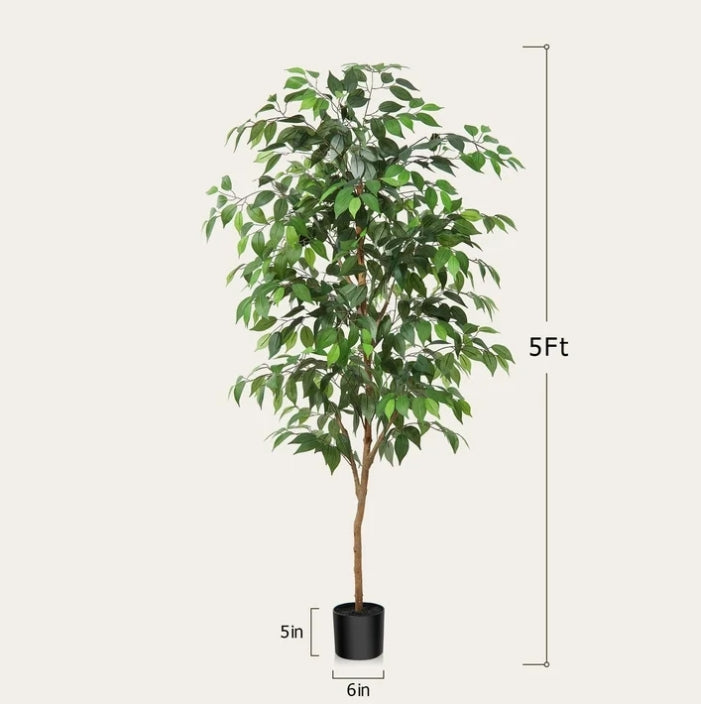 (New) 5FT Artificial Ficus Tree