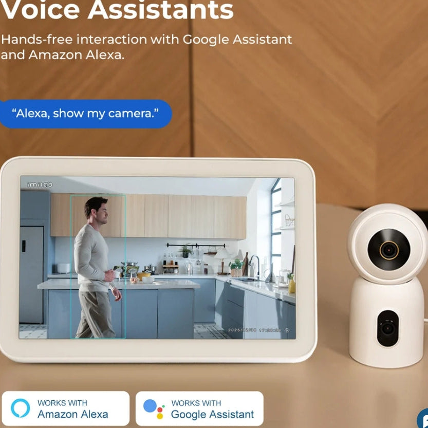 IMILAB C30 Dual 3K+3K WiFi Plug-in Indoor Camera