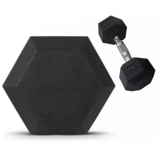 (New) 30lb HolaHatha Iron Hexagonal Cast Home Exercise Dumbbell