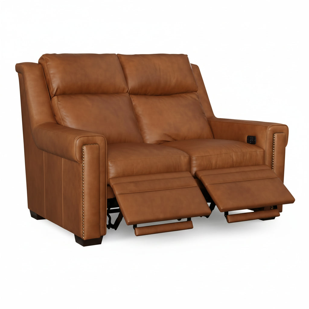 Bradington Young Living Room Reclining Loveseat with Power Headrest