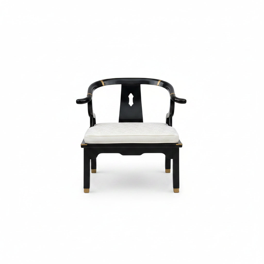 James Mont Style Chinoiserie Ming Horseshoe Chair
