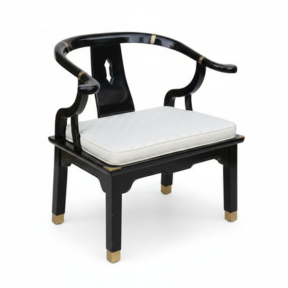 James Mont Style Chinoiserie Ming Horseshoe Chair