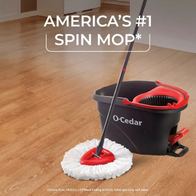 (New) O-Cedar EasyWring Spin Mop and Bucket System
