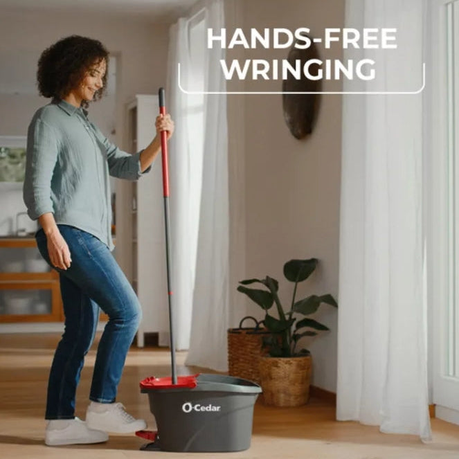 (New) O-Cedar EasyWring Spin Mop and Bucket System