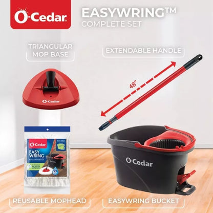 (New) O-Cedar EasyWring Spin Mop and Bucket System