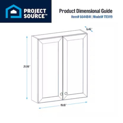 (New) Black Bathroom Wall Cabinet