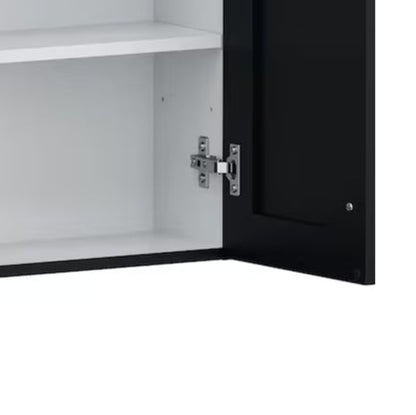 (New) Black Bathroom Wall Cabinet