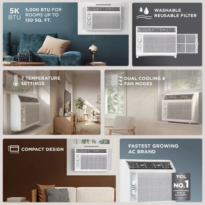 (New) TCL 5000 BTU Window Air Conditioner