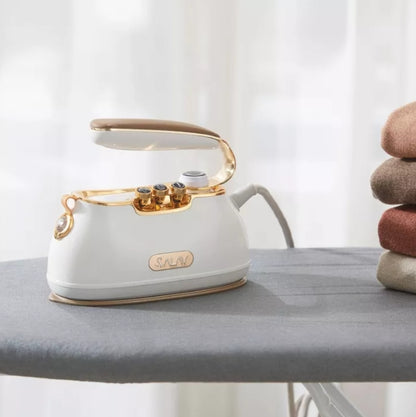 (New) SALAV IS-900 Retro Edition Duopress Steamer and Iron Pearl