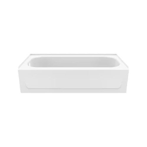 MAAX Pro Steel White Porcelain Bathtub (Left Drain)
