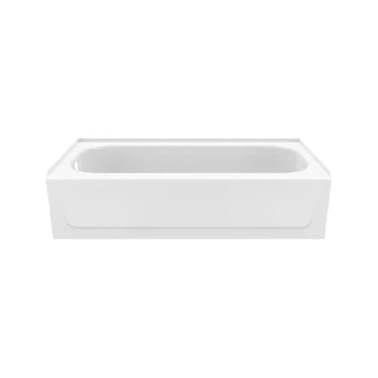 MAAX Pro Steel White Porcelain Bathtub (Left Drain)