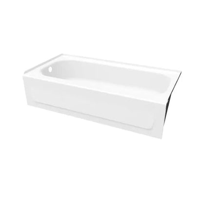 MAAX Pro Steel White Porcelain Bathtub (Left Drain)
