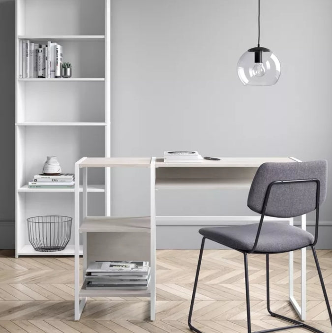 Dorm 5 Shelf Bookcase White
