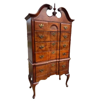 Queen Anne Style Highboy Dresser/Hutch