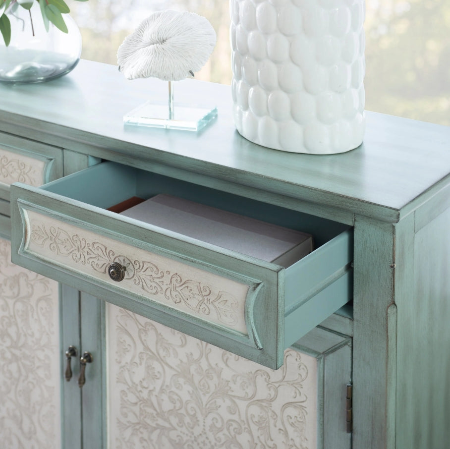 Antique Blue & White Console