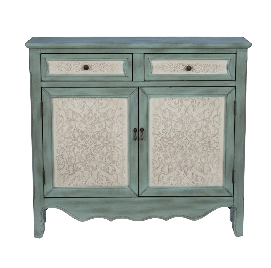Antique Blue & White Console