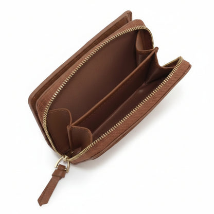 (New with Tags) Quince Italian Pebbled Leather Compact Wallet