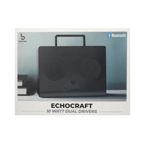 Bass Jaxx™ Echocraft Boombox 10W Dual Drivers Wireless Speaker