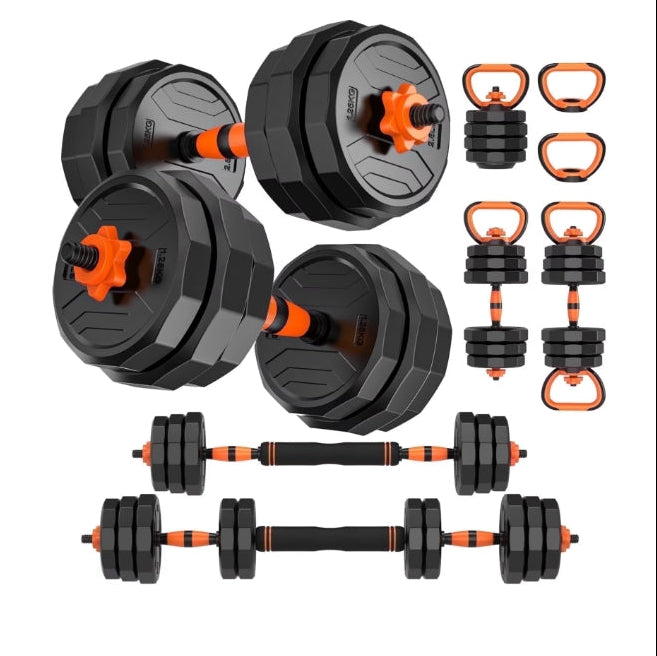 (New) GIKPAL 66lb 4-in-1 Adjustable Dumbbells Set Free Weight Set