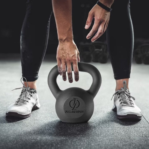 (New) Philosophy Gym Cast Iron Kettlebell Weight, 30 lbs