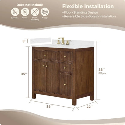 Pendry Bathroom Vanity Cabinet Single Sink